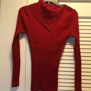 Love Always Womens Red Sweater, Size L